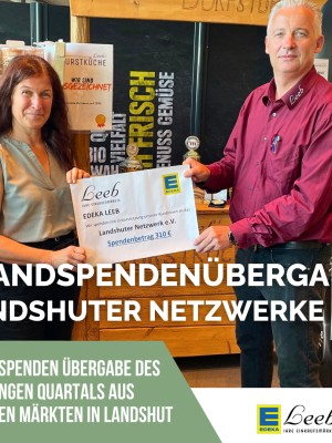 Pfandspendenübergabe an Landshuter Netzwerk e.V.